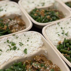Rendang met kouseband en rijst