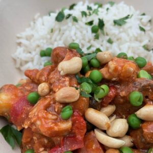Kip Stroganoff met rijst