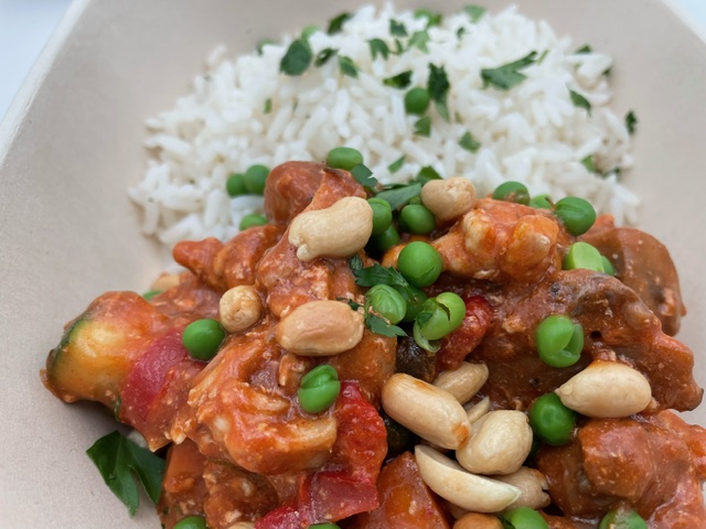 Kip Stroganoff met rijst